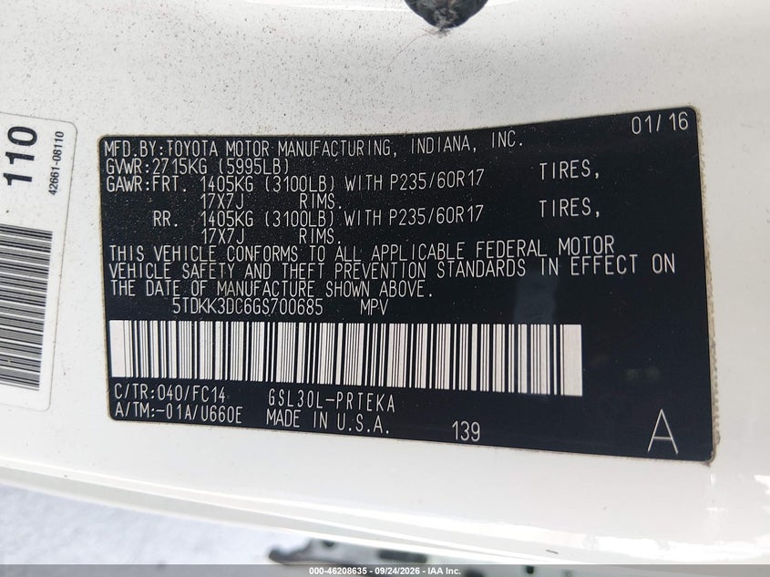 TOYOTA SIENNA - zdjęcie 9