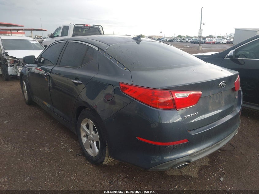 Vin: knagm4a79f5611532, lot: 46708572, kia optima lx 20153