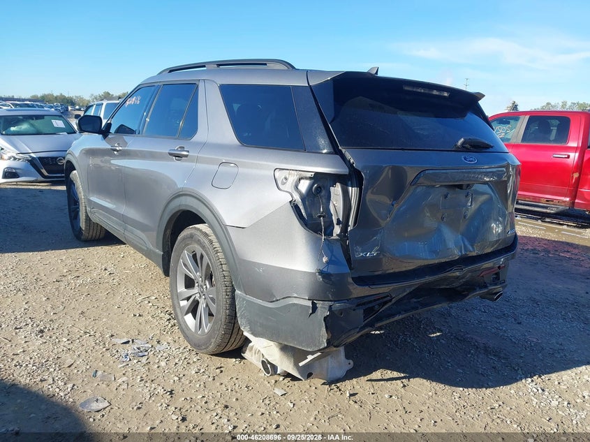 Vin: 1fmsk8dh5mgb77833, lot: 46708608, ford explorer xlt 20213