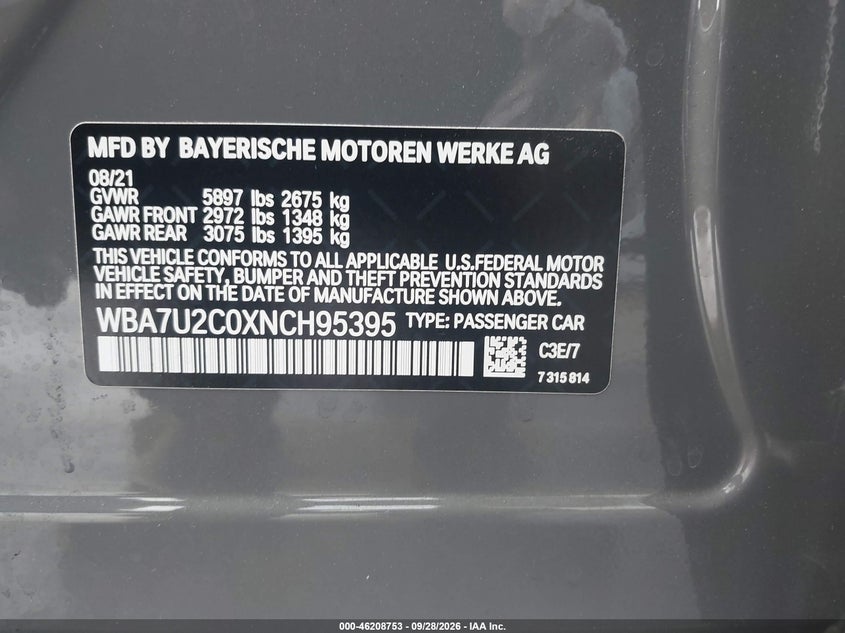 2022 BMW 750 I XDRIVE · Фото 9