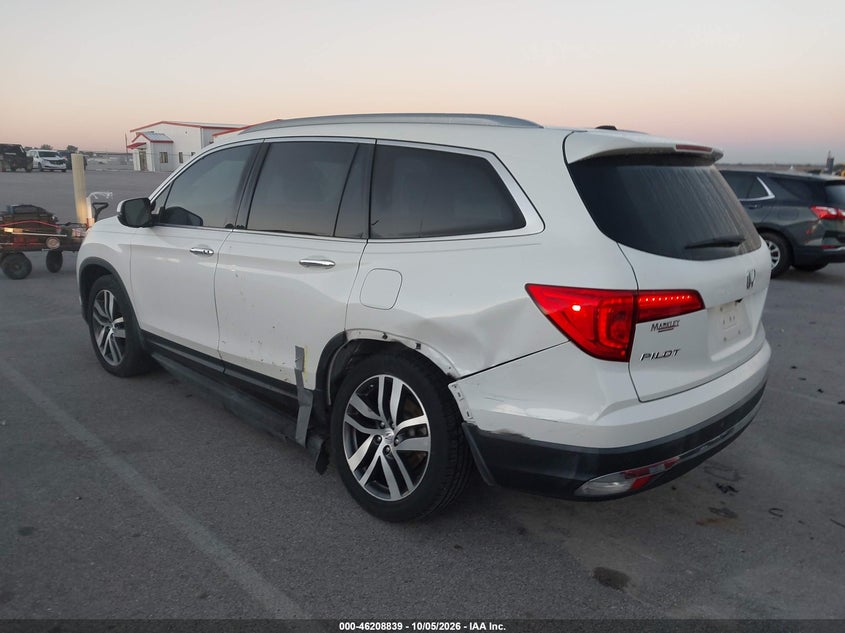 Vin: 5fnyf5h98jb008769, lot: 46708751, honda pilot touring 20183