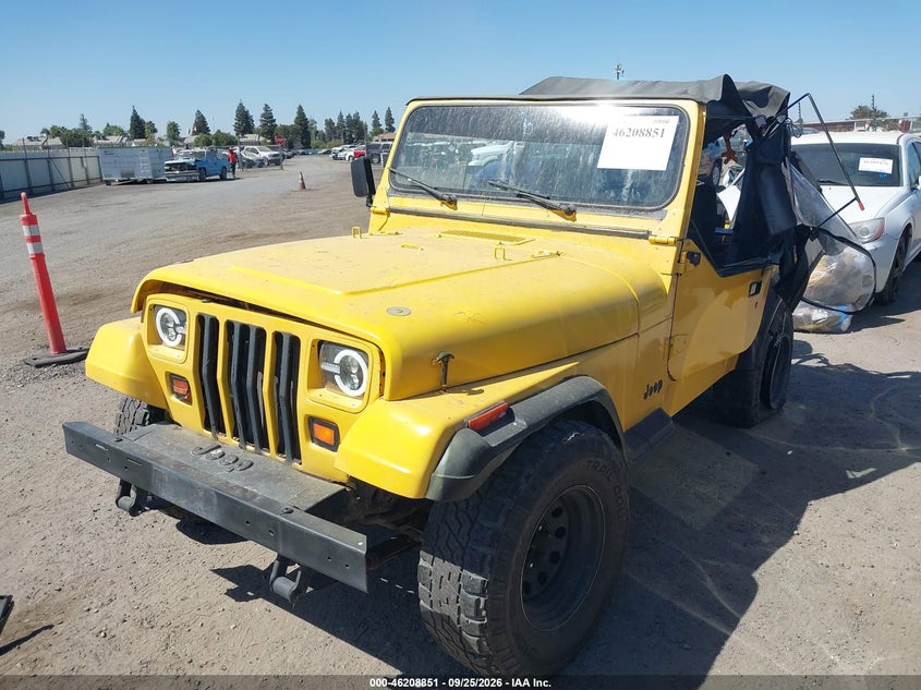 1992 Jeep Wrangler, Лівий бік, IAAI, VIN 2J4FY19P2NJ521400 — фото 2