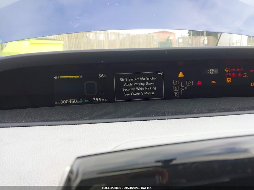 TOYOTA PRIUS 2016 VIN JTDKBRFU2G3528214