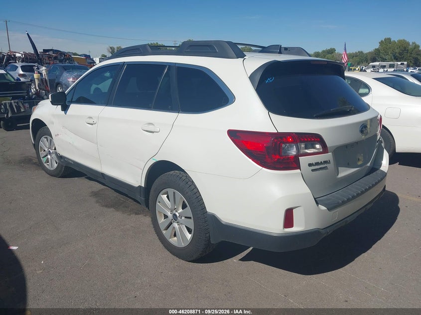 Vin: 4s4bsacc3g3354730, lot: 46708783, subaru outback 2.5i premium 20163