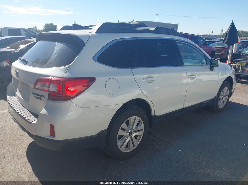 Vin: 4s4bsacc3g3354730, lot: 46708783, subaru outback 2.5i premium 20164