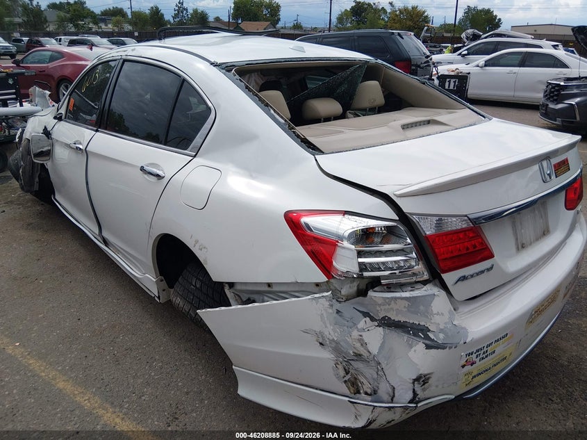 Vin: 1hgcr3f82da001637, lot: 46708796, honda accord sdn ex-l/ex-l v-6 20133