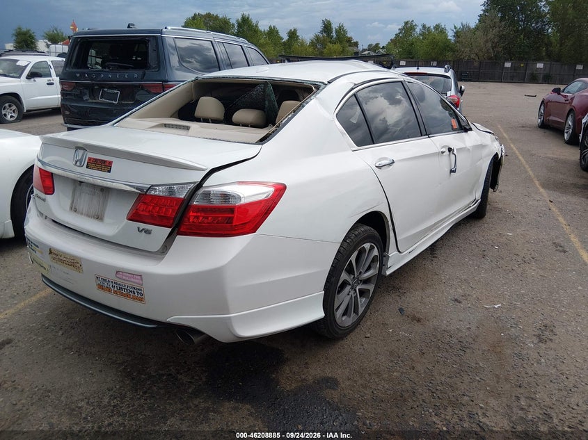 Vin: 1hgcr3f82da001637, lot: 46708796, honda accord sdn ex-l/ex-l v-6 20134
