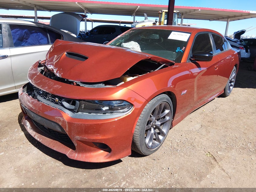 Vin: 2c3cdxgj4ph672565, lot: 46708991, dodge charger scat pack 20232