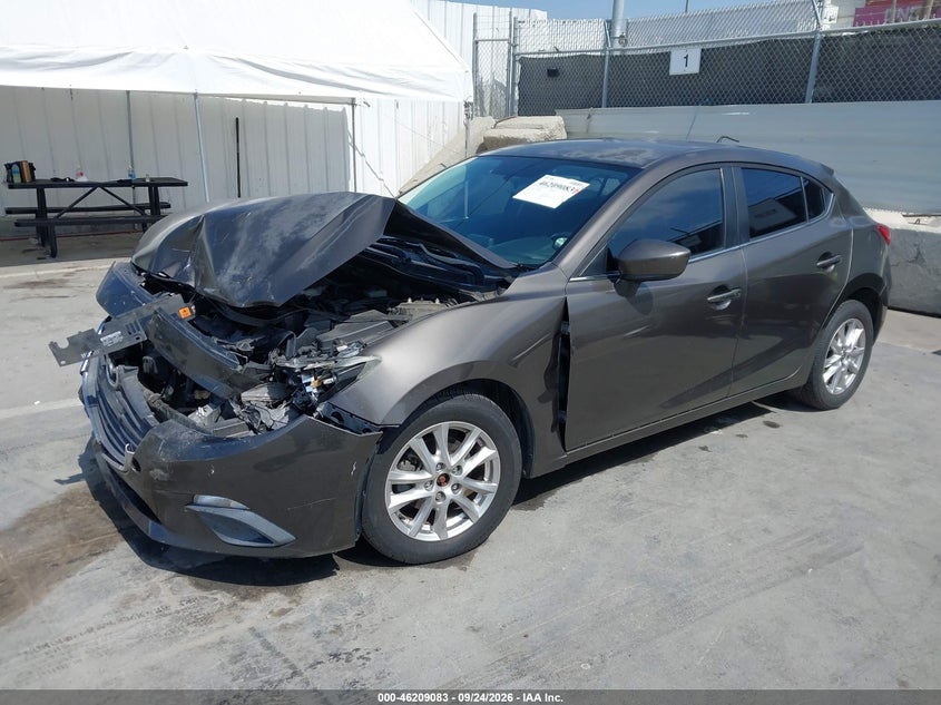 Vin: jm1bm1l75e1182730, lot: 46708995, mazda mazda3 i touring 20142
