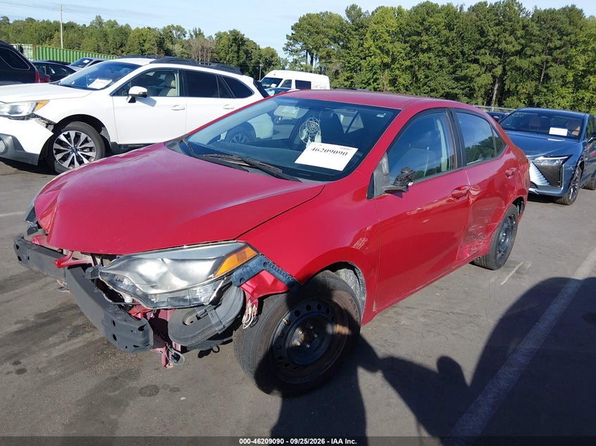 2015 Toyota Corolla, Звичайний знос, IAAI, VIN 2T1BURHE4FC434017 — фото 2