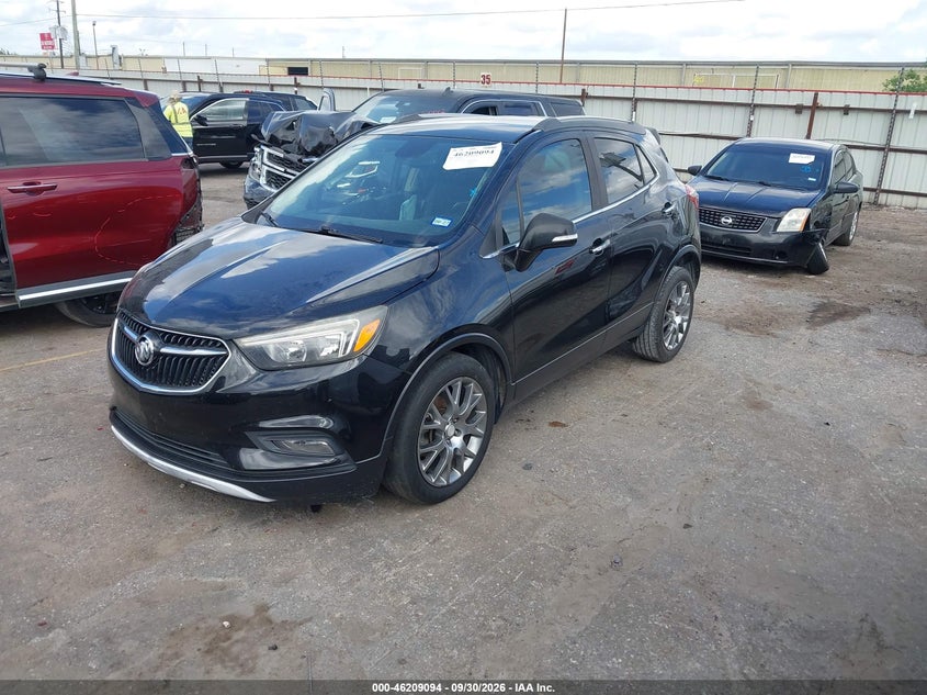 Vin: kl4cj1sb5hb097995, lot: 46709006, buick encore sport touring 20172