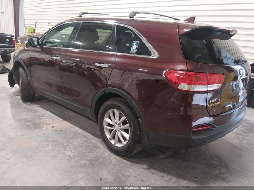 Vin: 5xypg4a33hg247237, lot: 46709073, kia sorento 2.4l lx 20173