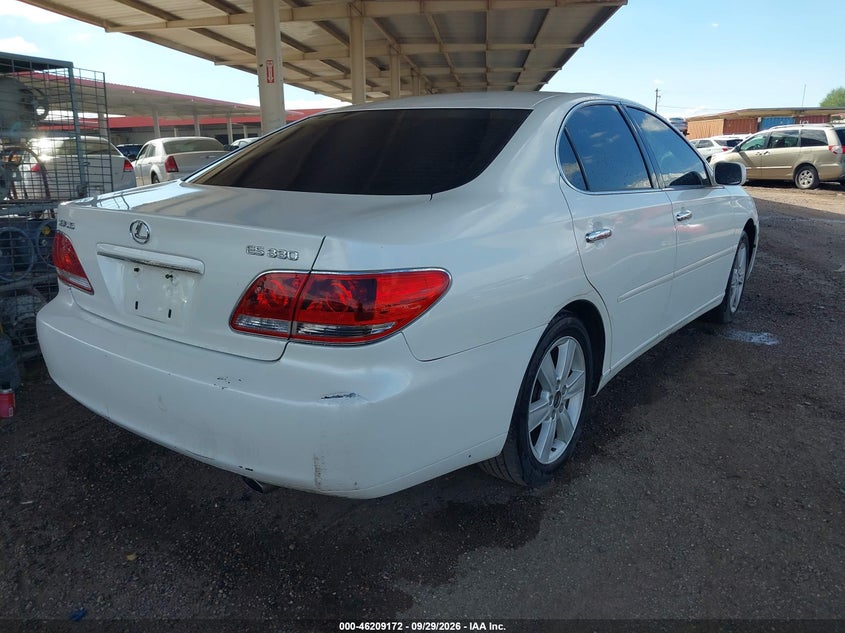 LEXUS ES 330 2006 VIN JTHBA30G165169359