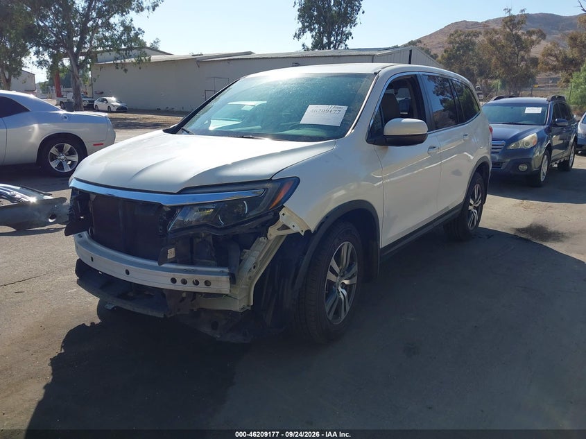 Vin: 5fnyf5h39gb031272, lot: 46709089, honda pilot ex 20162