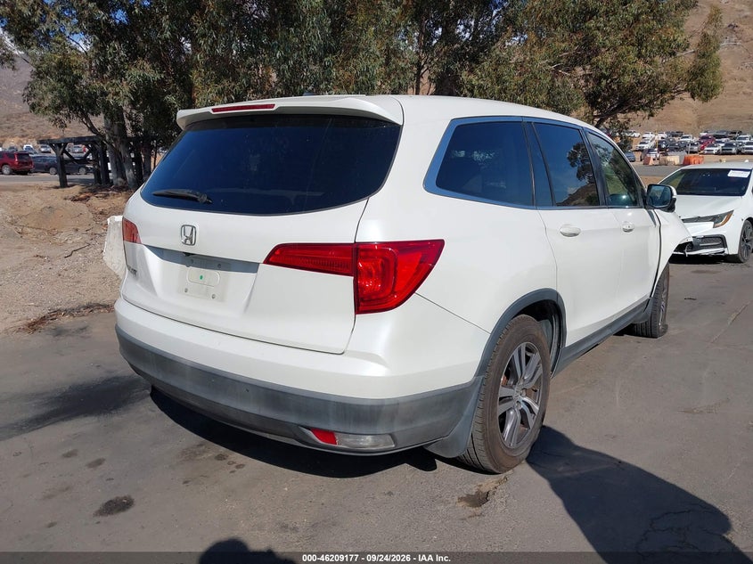 Vin: 5fnyf5h39gb031272, lot: 46709089, honda pilot ex 20164