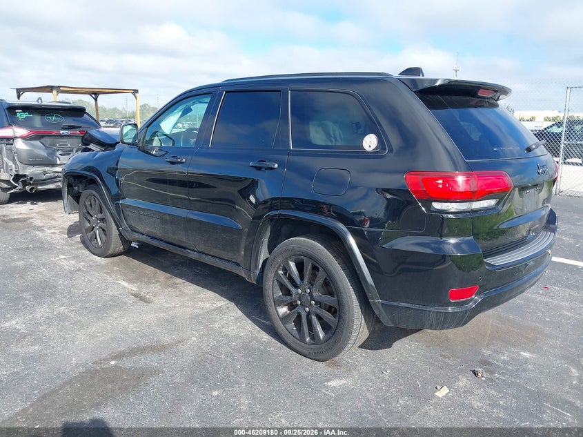 Vin: 1c4rjeag4hc953320, lot: 46709092, jeep grand cherokee altitude 4x2 20173