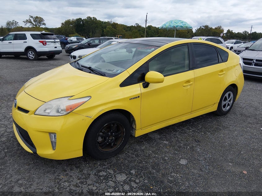 Vin: jtdkn3duxc1553813, lot: 46709094, toyota prius three 20122