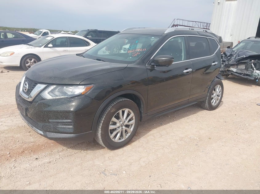 2017 Nissan Rogue Sv, Левый зад, IAAI, VIN JN8AT2MV5HW001493 — фото 2