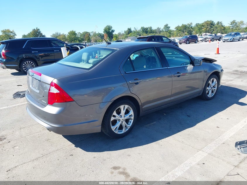 Vin: 3fahp0hg3cr391249, lot: 46709150, ford fusion se 20124