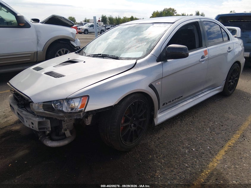 2011 Mitsubishi Lancer Evolution Gsr, Right Front, IAAI, VIN JA32W8FV5BU038293 — photo 2