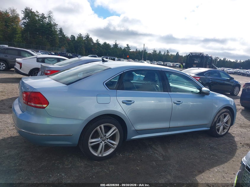VOLKSWAGEN PASSAT 2012 VIN 1VWBN7A38CC044565