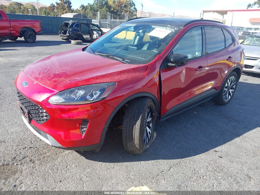 Vin: 1fmcu0bz5lub70635, lot: 46709209, ford escape se sport hybrid 20202