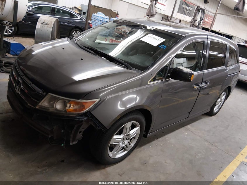 Vin: 5fnrl5h93cb006444, lot: 46709225, honda odyssey touring/touring elite 20122