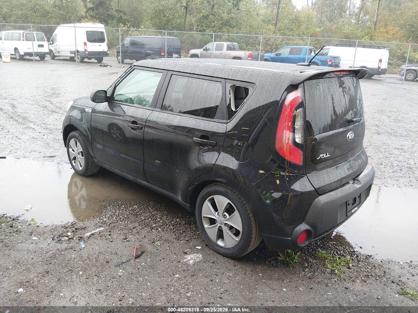 Vin: kndjn2a22f7204977, lot: 46709228, kia soul 20153