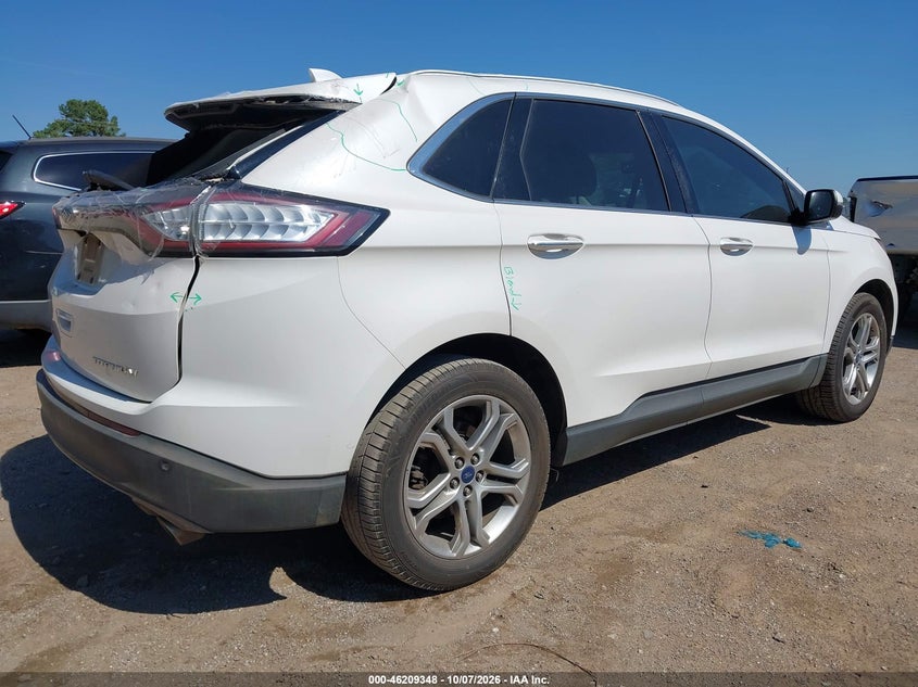 Vin: 2fmpk3k82gbb67459, lot: 46709260, ford edge titanium 20164