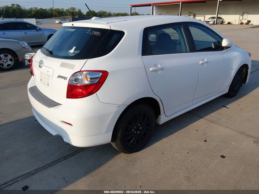 Vin: 2t1ku4ee3ac193373, lot: 46709414, toyota matrix 20104