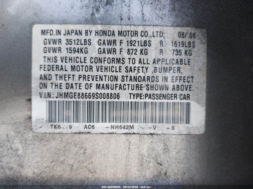 2009 HONDA FIT SPORT W/NAVI · Фото 9