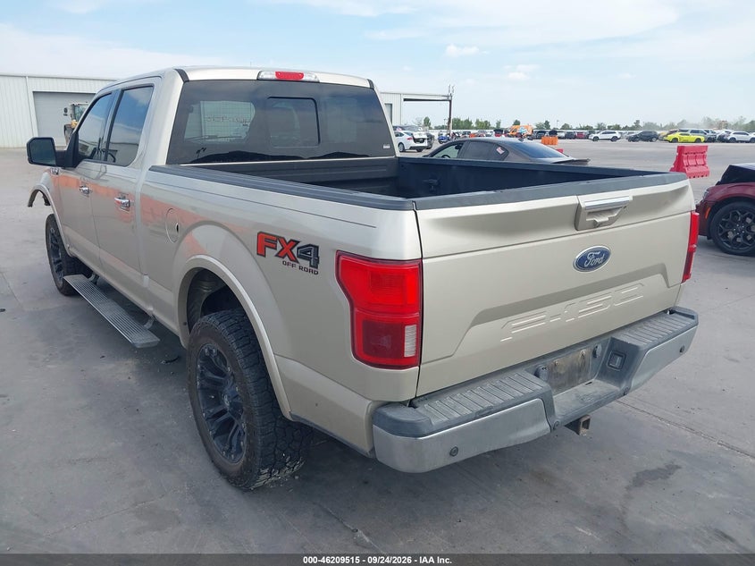 Vin: 1ftfw1e56jfc94991, lot: 46709427, ford f-150 lariat 20183