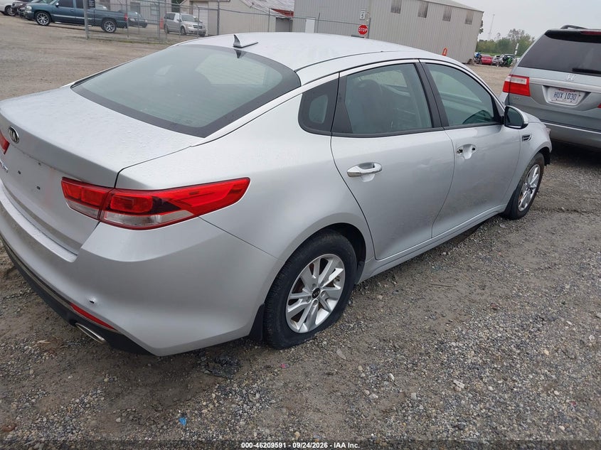 Vin: knagt4l36g5117112, lot: 46709503, kia optima lx 20164