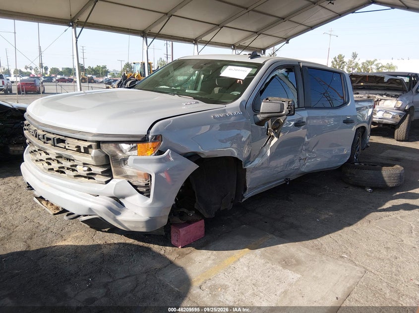 Vin: 1gcpabekxsz147779, lot: 46709507, chevrolet silverado 1500 2wd  short bed custom 20252