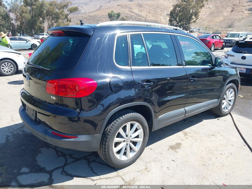 Vin: wvgrv7axxhk003125, lot: 46709509, volkswagen tiguan 2.0t wolfsburg edition 20174