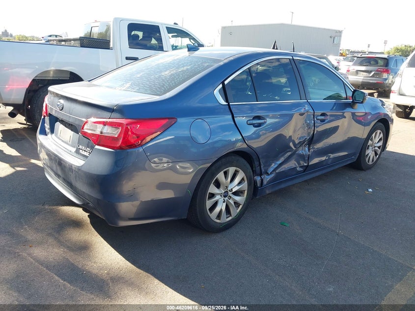 Vin: 4s3bnaf67g3057655, lot: 46709528, subaru legacy 2.5i premium 20164