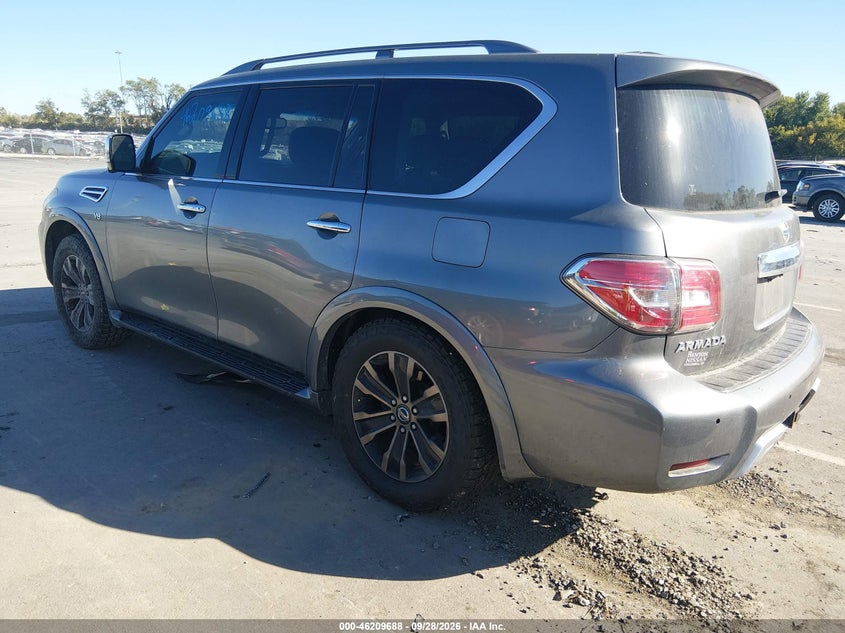 Vin: jn8ay2nf8h9304422, lot: 46709600, nissan armada platinum 20173