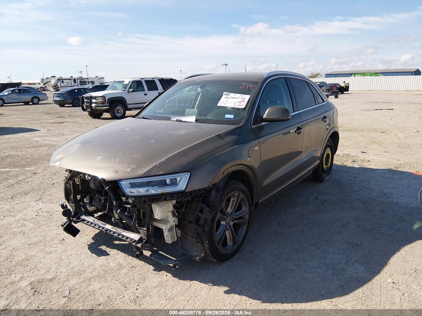 2016 Audi Q3 2.0T Premium Plus, Удар спереди, IAAI, VIN WA1GFCFS2GR007748 — фото 2