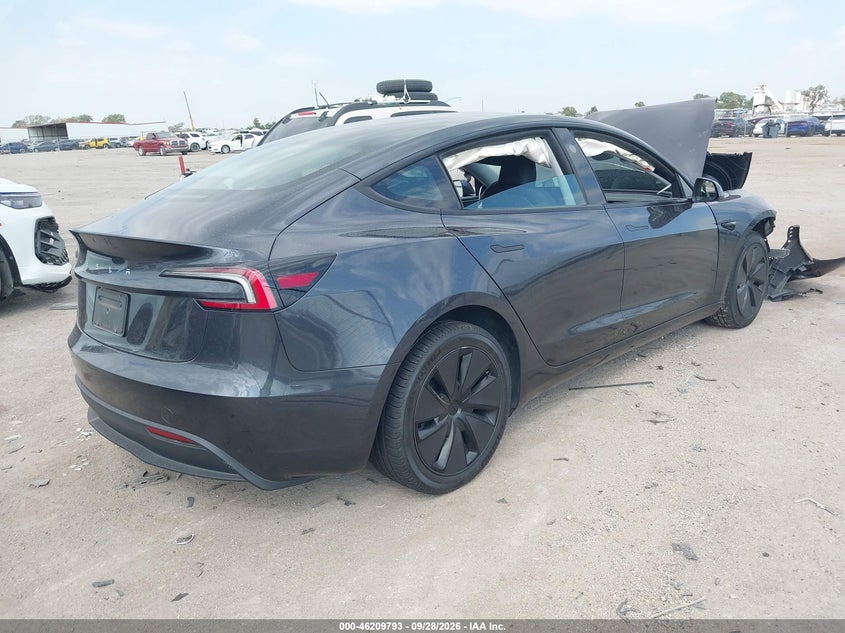 Vin: 5yj3e1eaxsf045229, lot: 46709705, tesla model 3 long range rear-wheel drive/standard rear-wheel drive 20254