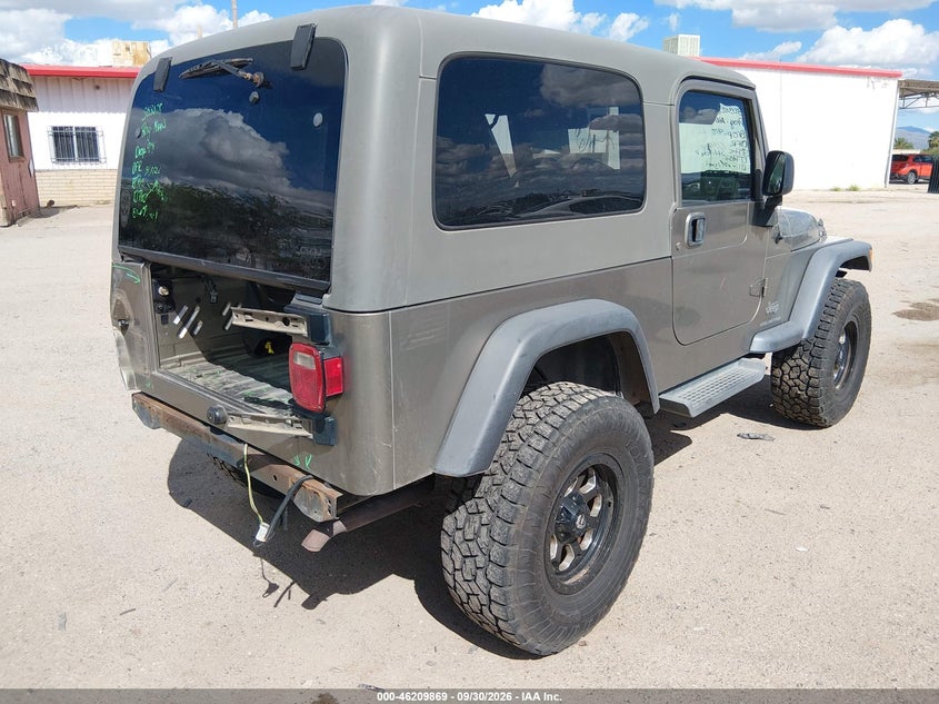 JEEP WRANGLER 2006 VIN 1J4FA44S56P731589