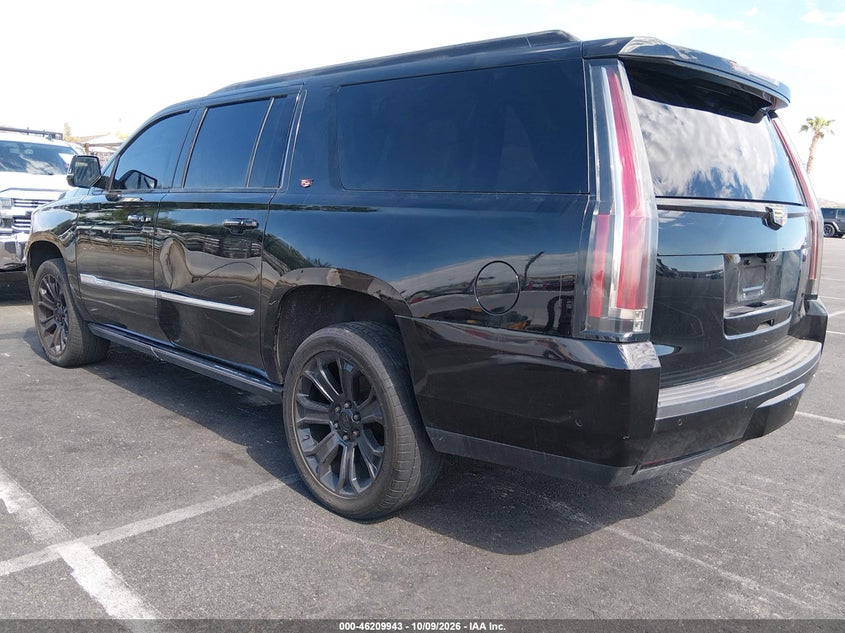 Vin: 1gys3jkj3hr265492, lot: 46709866, cadillac escalade esv premium luxury 20173