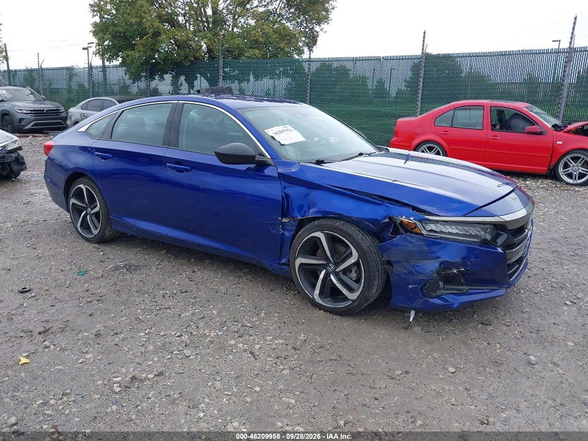 2022 Honda Accord Sport Special Edition, Front, IAAI, VIN 1HGCV1F47NA037371