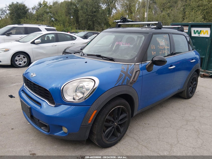 Vin: wmwzc3c51bwh98435, lot: 46709921, mini cooper s countryman 20112