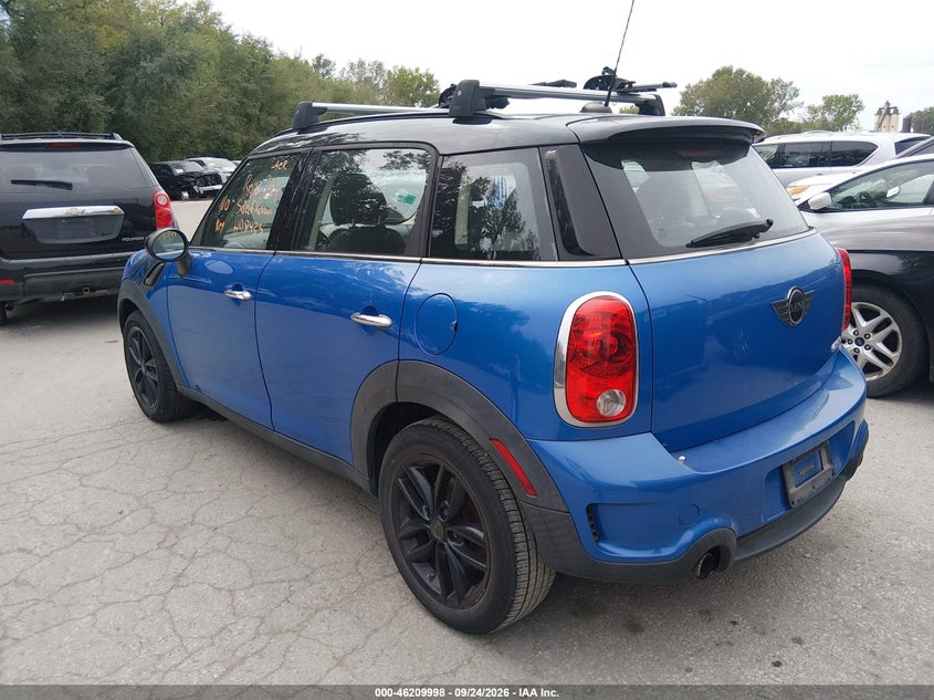 Vin: wmwzc3c51bwh98435, lot: 46709921, mini cooper s countryman 20113