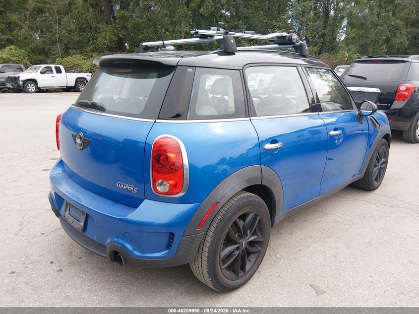 Vin: wmwzc3c51bwh98435, lot: 46709921, mini cooper s countryman 20114