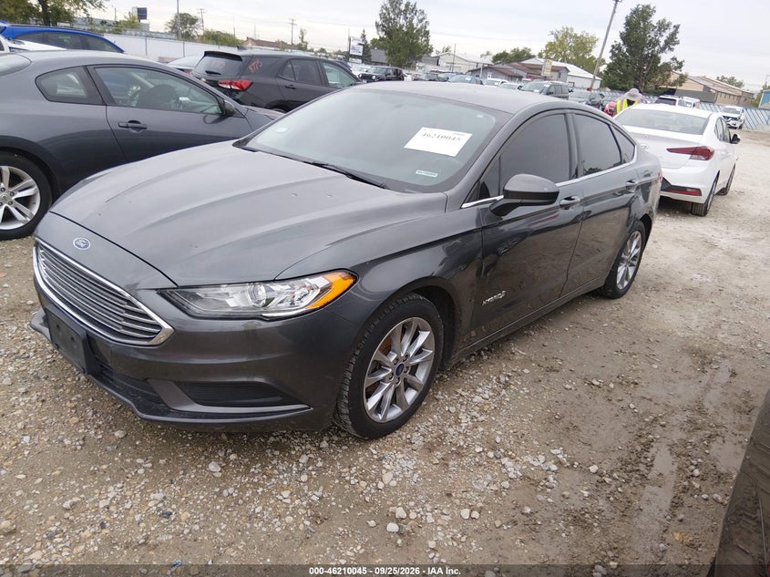 Vin: 3fa6p0lu5hr318315, lot: 46709968, ford fusion hybrid se 20172
