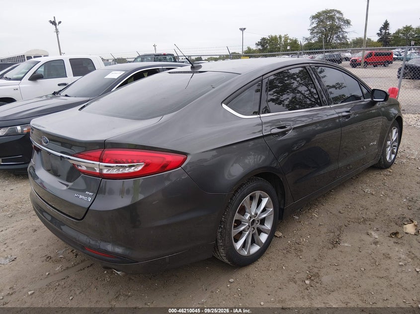 Vin: 3fa6p0lu5hr318315, lot: 46709968, ford fusion hybrid se 20174