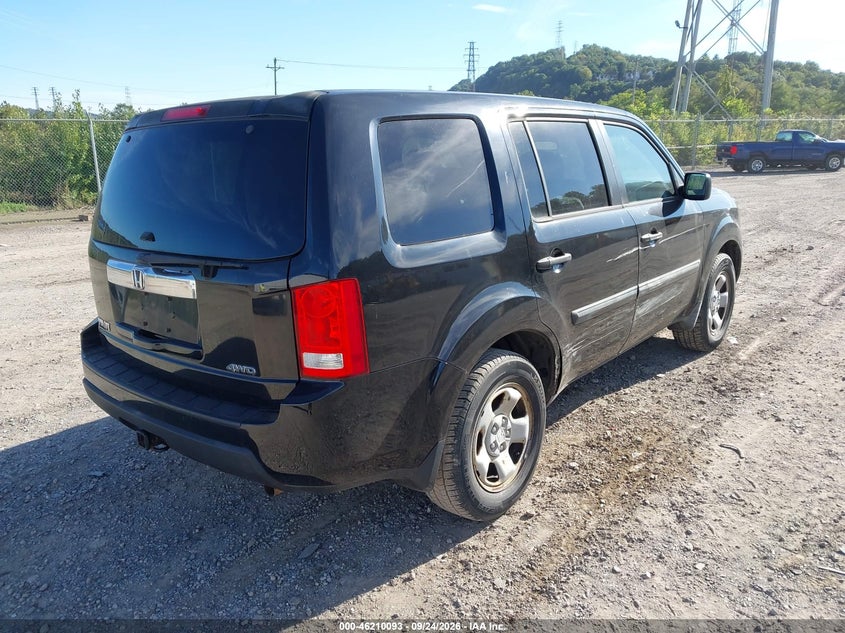 Vin: 5fnyf4h26bb061419, lot: 46710016, honda pilot lx 20114