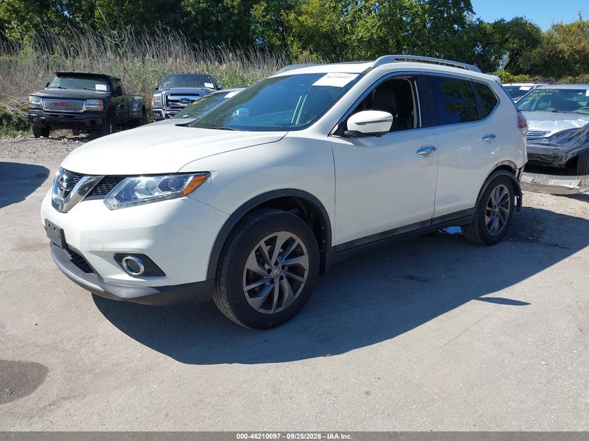 2016 Nissan Rogue, Удар ззаду, IAAI, VIN 5N1AT2MV1GC790149 — фото 2