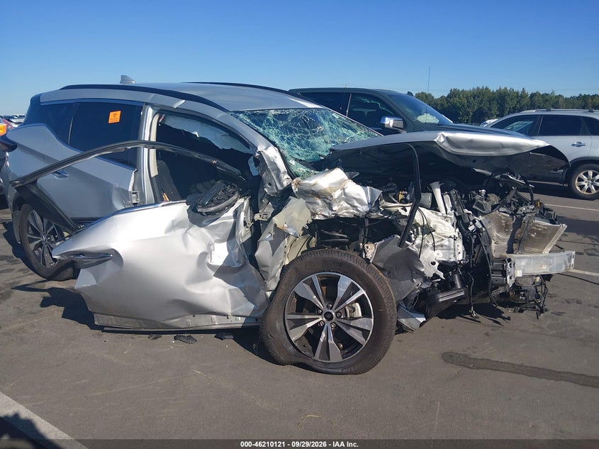 Vin: 5n1az2mj4kn119678, lot: 46710044, nissan murano sv 20191